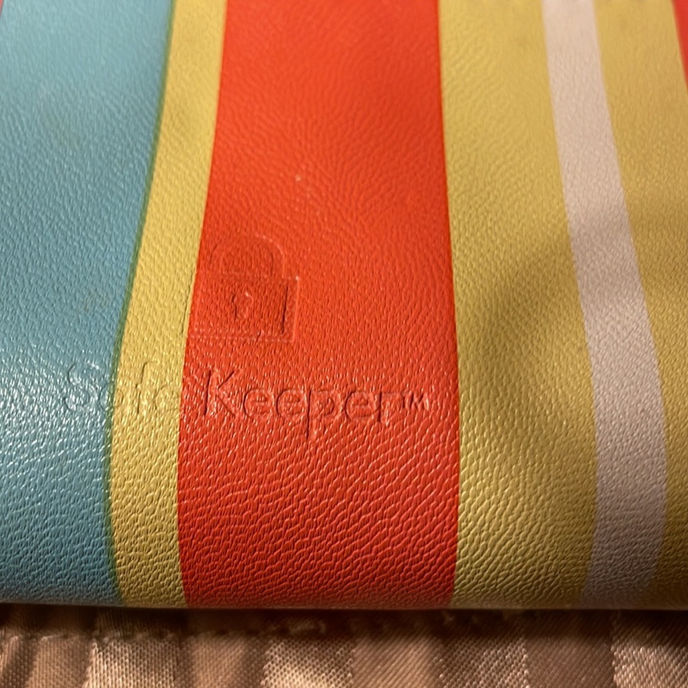 Safe Keeper Striped Colorful Wallet-Like New. Has… - image 3